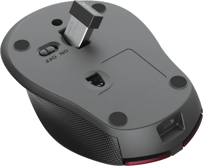 Trust Zaya Rechargeable Wireless Mouse rot/schwarz, USB