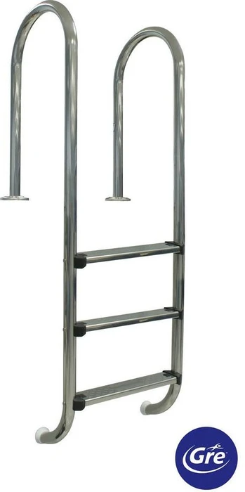 Gre Muro Edelstahl Poolleiter, 3 Stufen