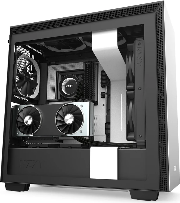 NZXT H710i, weiß, Glasfenster