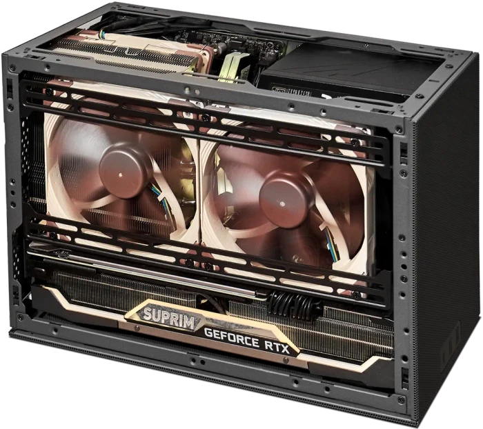 SSUPD Meshroom D, weiß, Variant A, 1x USB-C 3.1, 2x USB-A 3.0, Mini-ITX