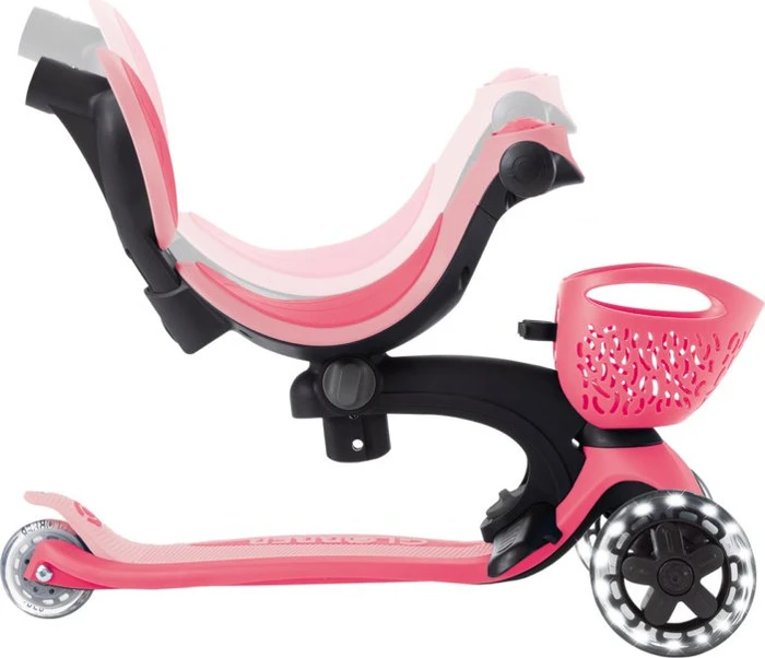 Globber Go Up Baby 360 Lights Kickboard rosa/schwarz