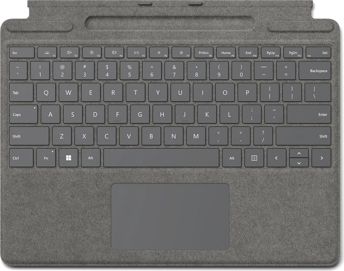 Microsoft Surface Pro Signature Keyboard, Platin, DE
