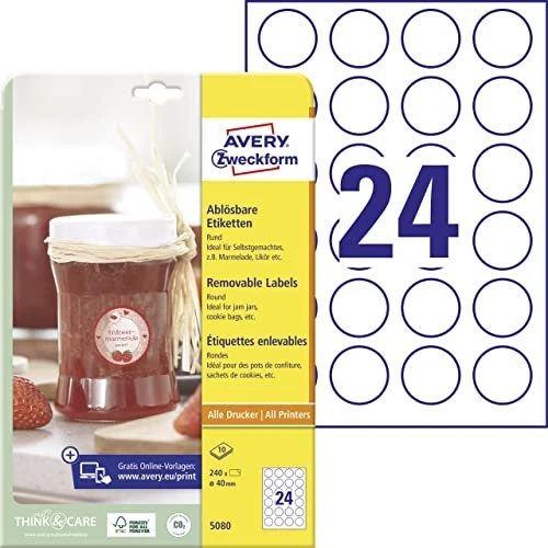 Avery-Zweckform Etiketten ablösbar