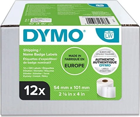 Dymo Etiketten LabelWriter 99014, 101x54mm, weiß, 12er-Pack (2640 Etiketten)
