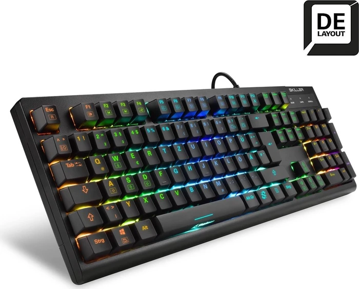 Sharkoon Skiller Mech SGK30, LEDs RGB, Huano RED, USB, DE