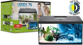 Aquael Leddy Day & Night 75, Aquarium-Set, schwarz, 105l