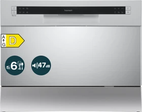 homeX GST6AD-S Tisch-Geschirrspüler