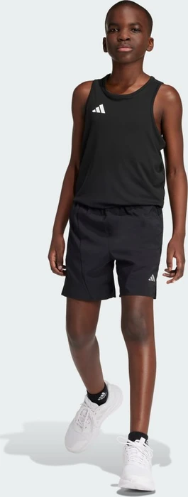 adidas Woven Running Laufhose kurz black/reflective silver (Junior)
