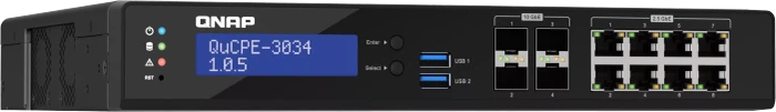 QNAP QuCPE-303x Dual-System VM-Host & Desktop 2.5G Managed Switch, 8x RJ-45, 4x SFP+