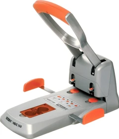 Rapid Supreme HDC150/2-Loch Registraturlocher, orange/silber