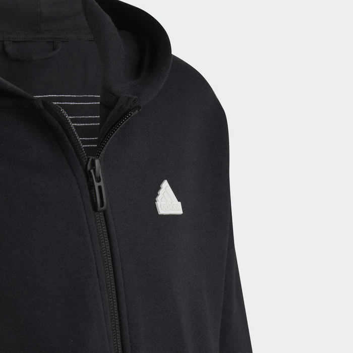 adidas Future Icons 3-Streifen Hoodie schwarz/weiß (Junior)