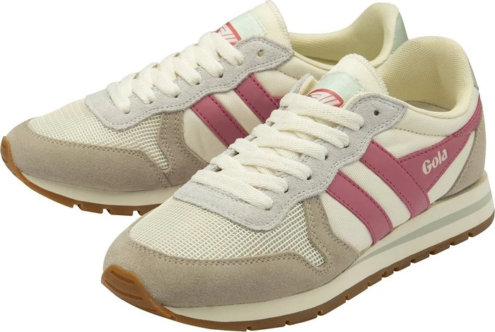 Gola Daytona off white/feather grey/fluro pink (Damen)