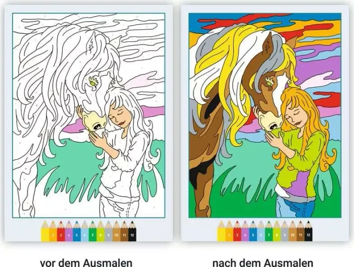 Ravensburger Malen nach Zahlen CreArt Pferdeträume