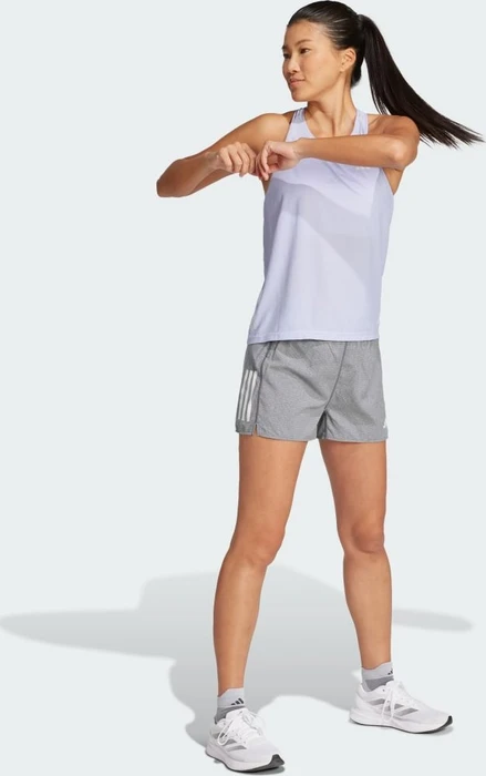 adidas Own The Run Laufhose kurz grey six/white melange (Damen)
