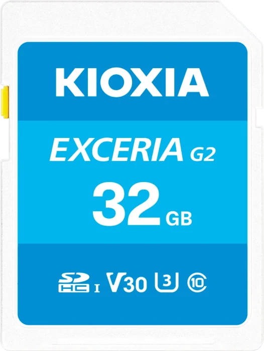 KIOXIA EXCERIA G2 R100/W50 32GB, UHS-I U3, Class 10