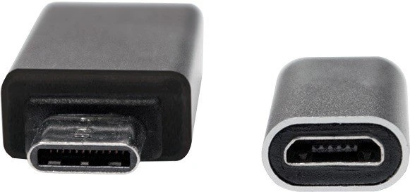 LogiLink Adapter Set USB-C 3.0 [Stecker]/USB-A 3.0 [Buchse]/USB 2.0 Micro-B [Buchse]
