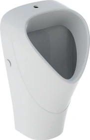 Geberit Renova Urinal trigonal, Zulauf von oben, Abgang nach hinten oder unten, weiß/KeraTect