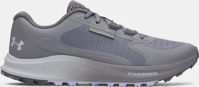 Under Armour Charged Bandit Trail 3 titan gray/castlerock/purple crest (Damen)