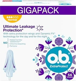 o.b. ExtraProtect Normal Tampons, 56 Stück