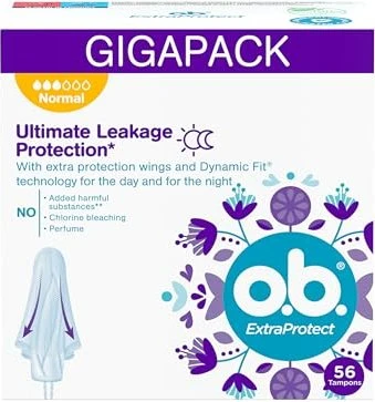 o.b. ExtraProtect Normal Tampons, 56 Stück