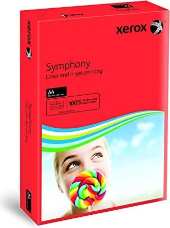 Xerox Symphony Intensiv Farbpapier dunkelrot, A4, 80g/m², 500 Blatt