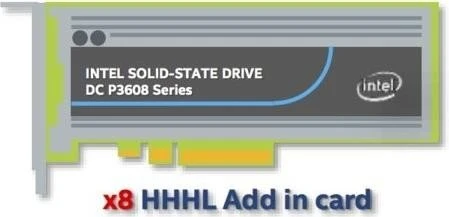 Intel SSD DC P3608 4TB, Add-In Card / PCIe 3.0 x8