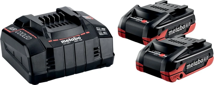 Metabo Starterset 18V, 4.0Ah, Li-Ionen/LiHDX, 2 Akkus [8.0Ah] [144Wh]