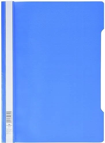 Durable Sichthefter, A4, blau/transparent, 50er-Pack