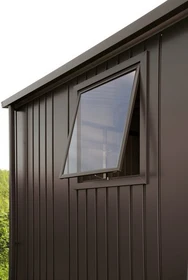 Biohort HighLine H6 Window Edition Gerätehaus dunkelgrau-metallic