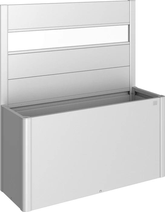 Biohort Sichtschutz mit Lichtpaneel 399x4x91cm für Hochbeet silber-metallic