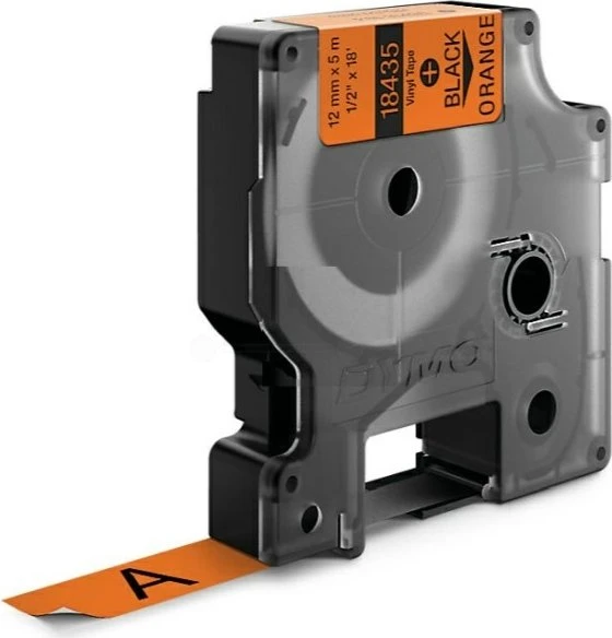 Dymo ID1 Industrial Rhino Pro Beschriftungsband, 12mm, schwarz/orange