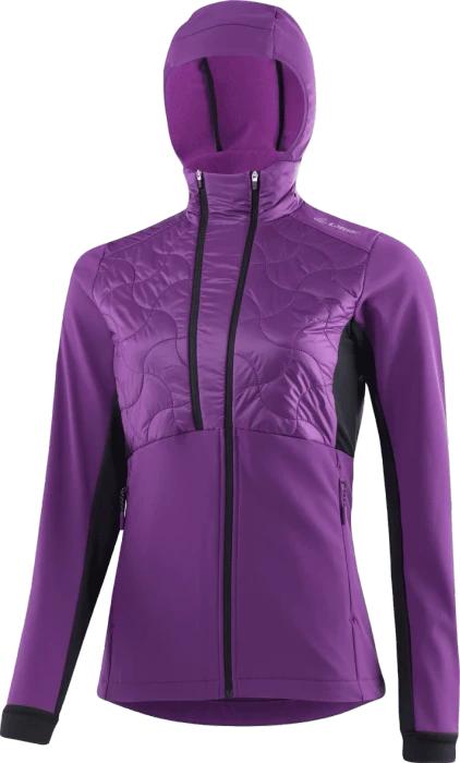Löffler Hooded Grace PL60 Hybrid Funktionsjacke viola (Damen)