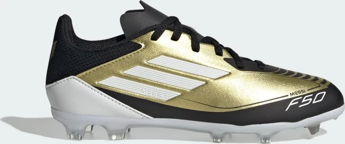 adidas F50 League Messi FG/MG gold metallic/cloud white/core black (Junior)