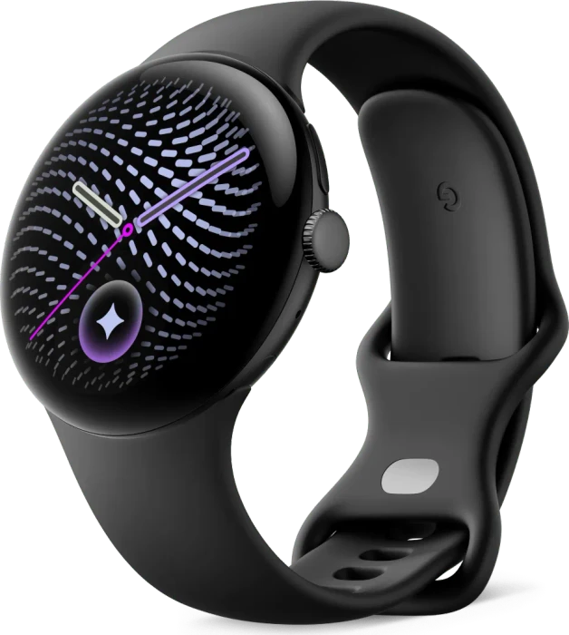 Google Pixel Watch 5 (Wi-Fi) 45mm matte black mit Sportarmband obsidian