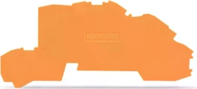 Wago Abschluss- und Zwischenplatte 0.8mm, orange, 1 Stück
