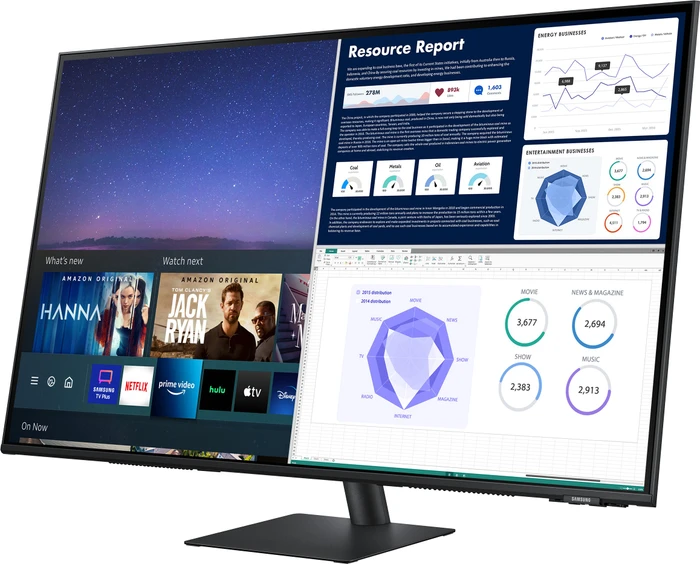 Samsung Smart Monitor M7 M70A, schwarz, 43"