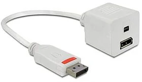 DeLOCK DisplayPort/DisplayPort & Mini DisplayPort Adapterkabel weiß (61751)