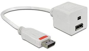 DeLOCK DisplayPort/DisplayPort & Mini DisplayPort Adapterkabel weiß