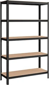 Songmics Schwerlastregal 120x200x60cm schwarz