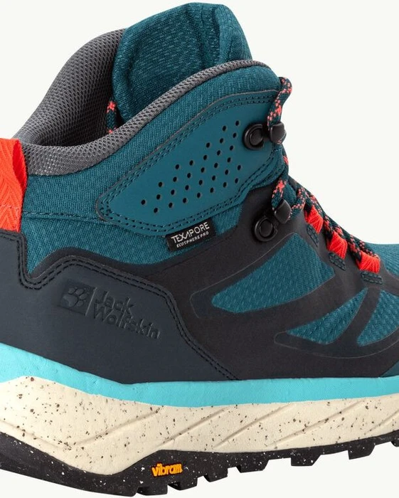 Jack Wolfskin Terraventure Texapore Mid blue/coral (Damen)
