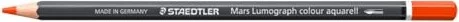Staedtler Mars Lumograph colour aquarell 104 Aquarellstift orange dunkel, Kartonetui, 6er-Pack