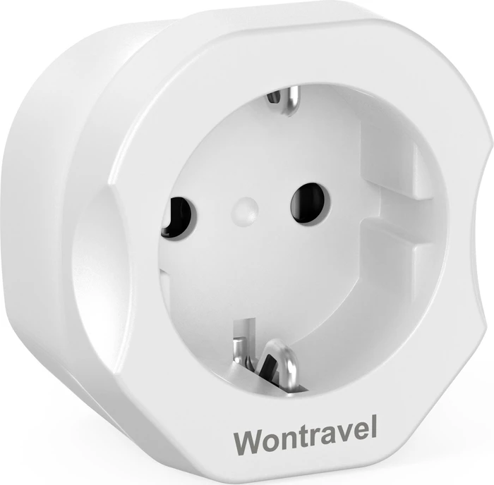 Wontravel Reiseadapter EU auf UK, weiß (WL-033)