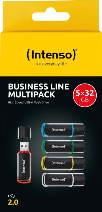 Intenso Business Line 32GB, USB-A, USB 2.0, 5er-Pack