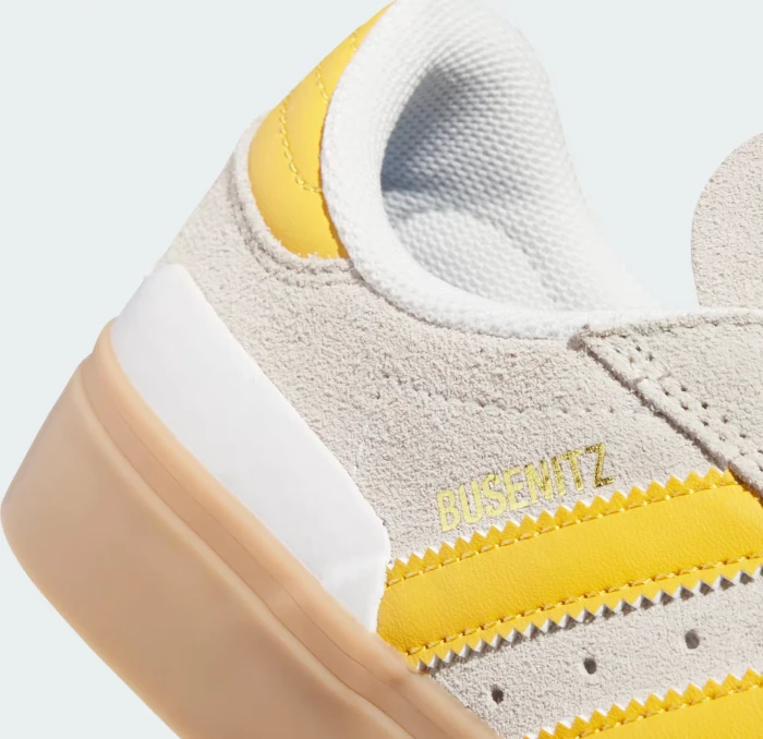 adidas Busenitz Vulc II crystal white/preloved yellow/gold metallic