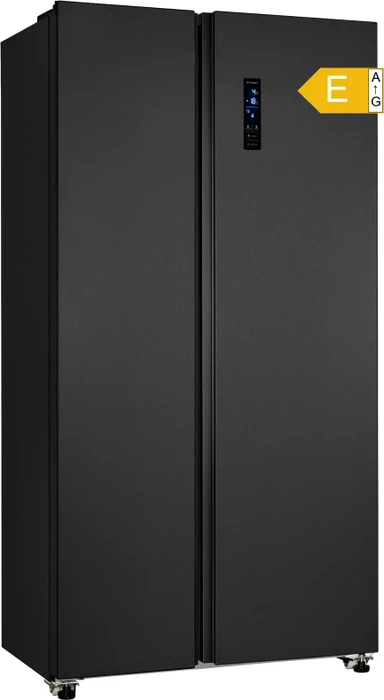 Exquisit SBS46-040E Side-by-Side inox-look az