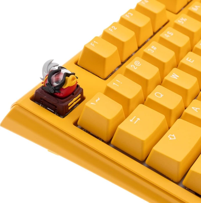 Ducky x Hot Keys Project Ducky League Keycap Super Hero - Rocket, Kunstharz (Resin), gelb/rot, 1 Taste