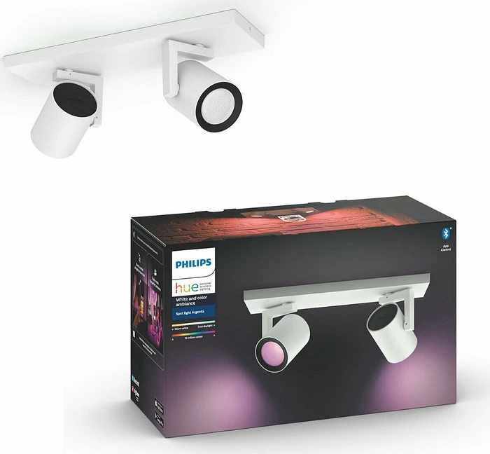 Philips Hue White and Color Ambiance Argenta Spot 2-flammig weiß