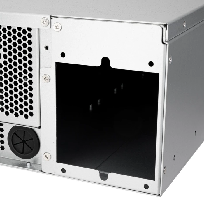 SilverStone RM32, Rackmount Server, schwarz/grau, 3HE, SFX-L