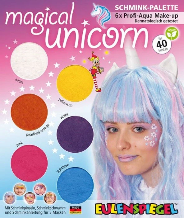 Eulenspiegel Magical Unicorn Schmink-Palette (207000)