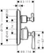 Hansgrohe Axor Montreux Thermostat Unterputz mit Hebelgriff und Absperrventil chrom Vorschaubild